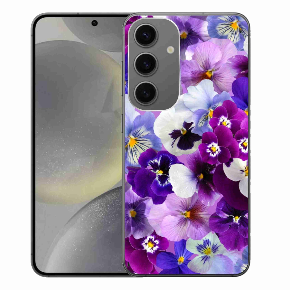Gelový kryt mmCase na Samsung Galaxy S24+ - květiny 9