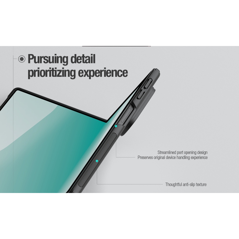 Nillkin Super Frosted FOLD Magnetic Zadní Kryt pro Samsung Galaxy Z Fold 8 Transparent Black