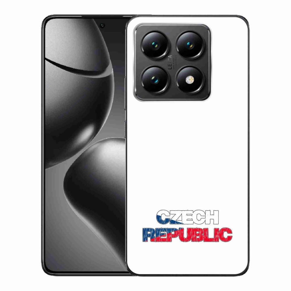 Gelový kryt mmCase na Xiaomi 14T - Czech Republic bílé pozadí