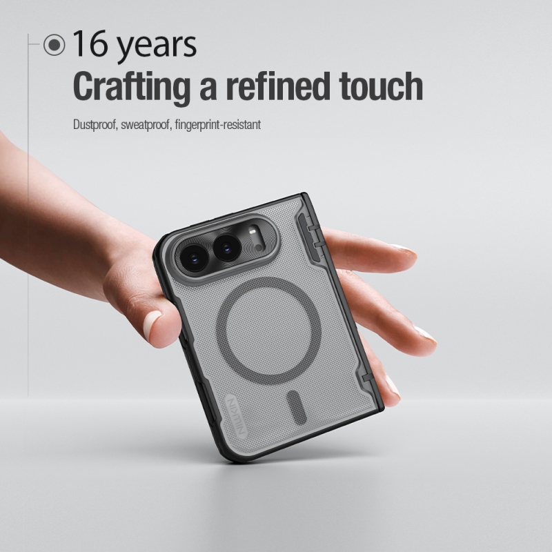 Nillkin Super Frosted FOLD Magnetic Zadní Kryt pro Apple iPhone Duo Black