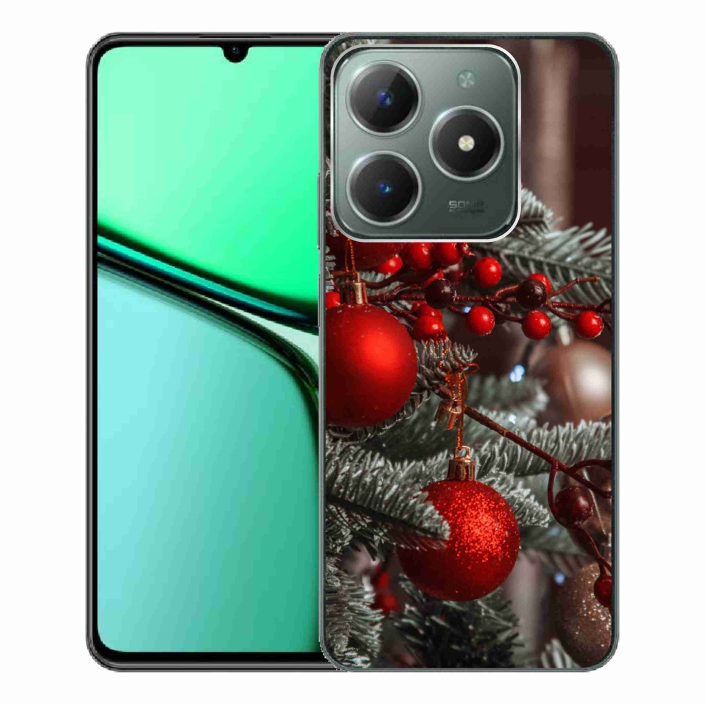 Gelový kryt mmCase na Realme C61 - vánoční ozdoby 2