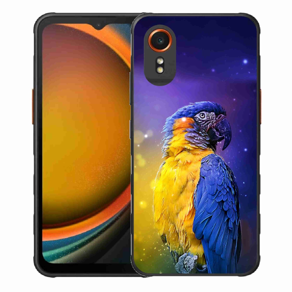 Gelový obal mmCase na Samsung Galaxy Xcover 7 - papoušek ara 1