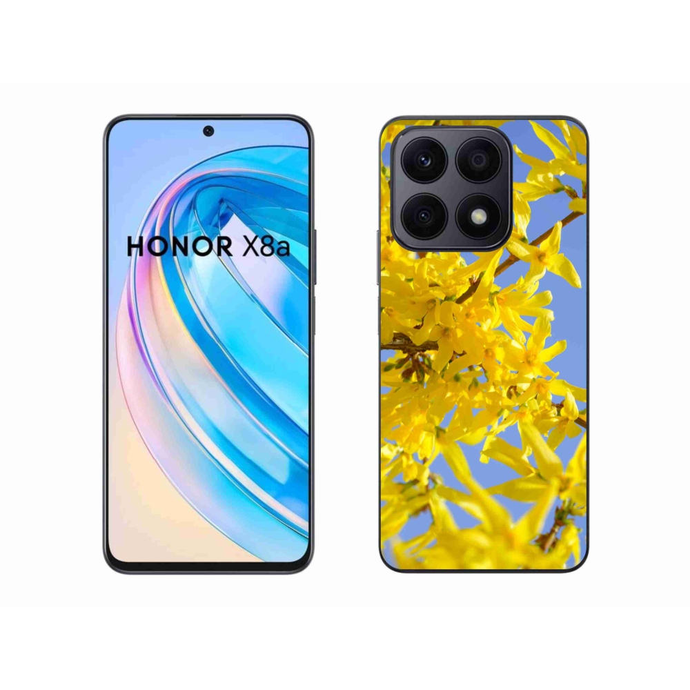 Gelový kryt mmCase na Honor X8a - žluté květy