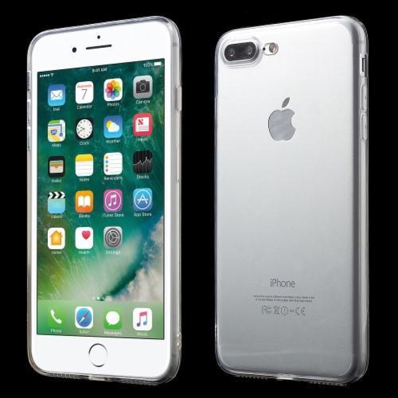 Thin tenký gelový obal na iPhone 8 Plus a iPhone 7 Plus - průhledný