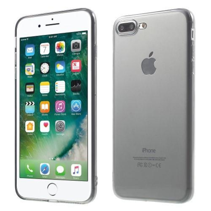 Thin tenký gelový obal na iPhone 8 Plus a iPhone 7 Plus - šedý