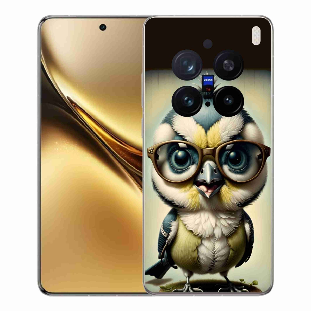 Gelový kryt mmCase na Vivo X200 Pro 5G - mládě s brýlemi