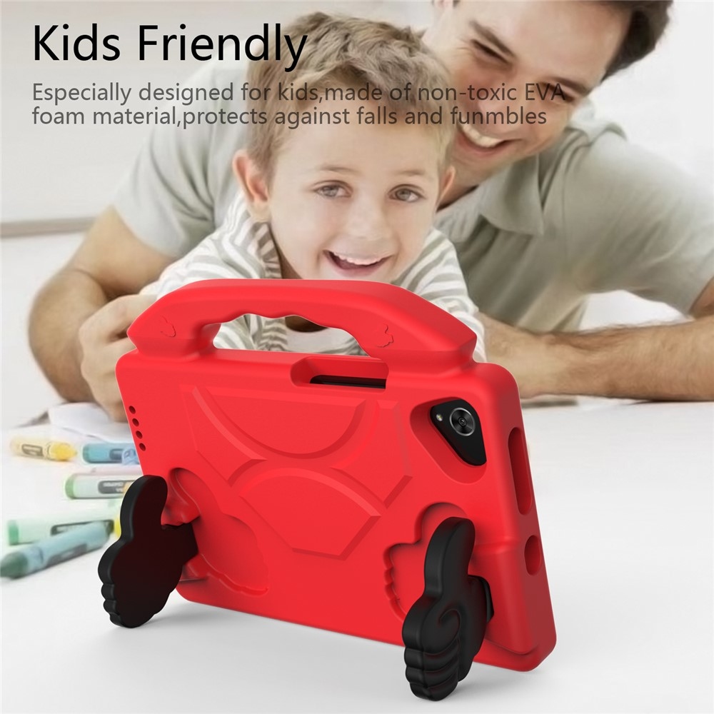 Thumb EVA odolné pouzdro s úchytem na tablet Samsung Galaxy Tab A11/Tab A9 - červené