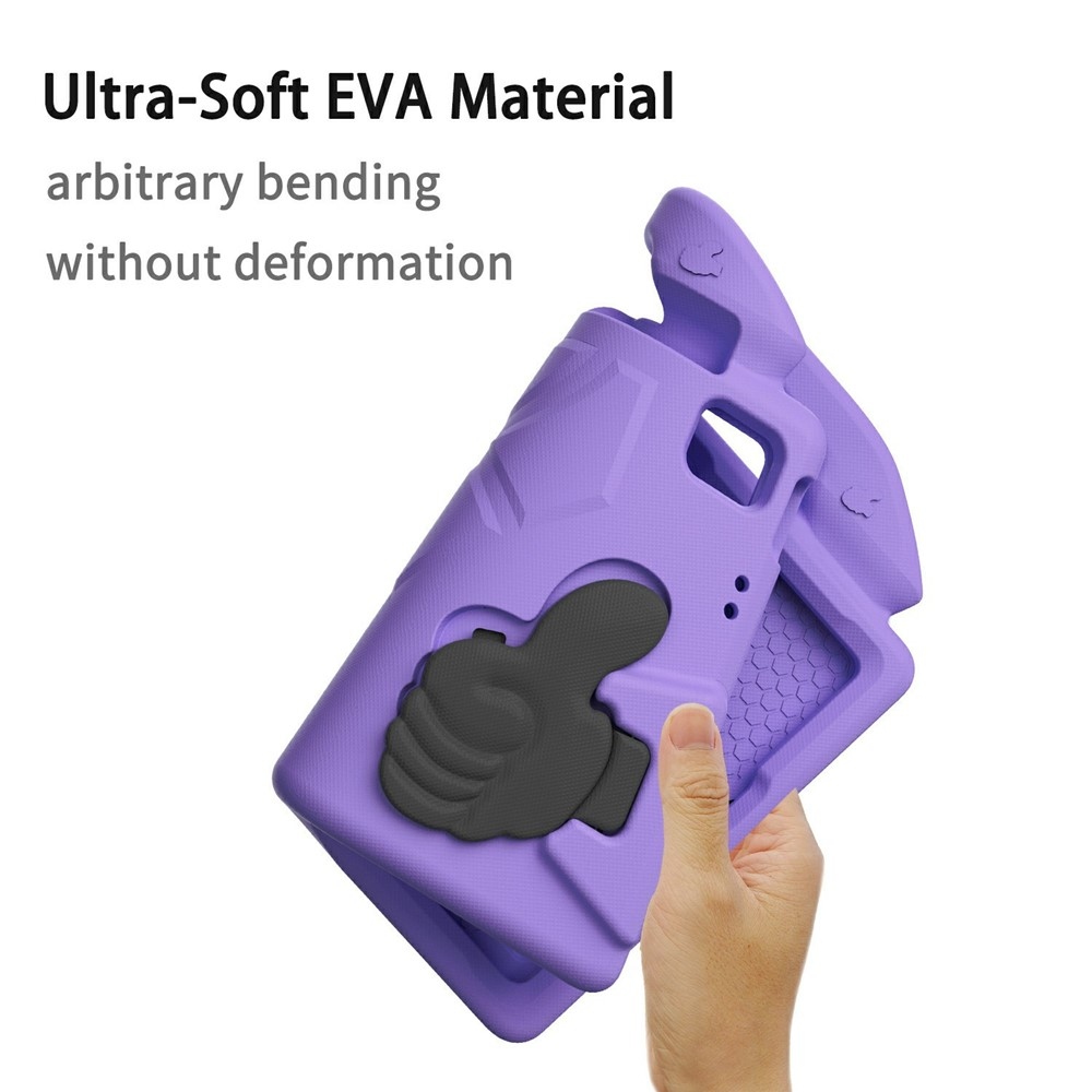 Thumb EVA odolné pouzdro s úchytem na tablet Samsung Galaxy Tab A11+/Tab A9+ - fialové