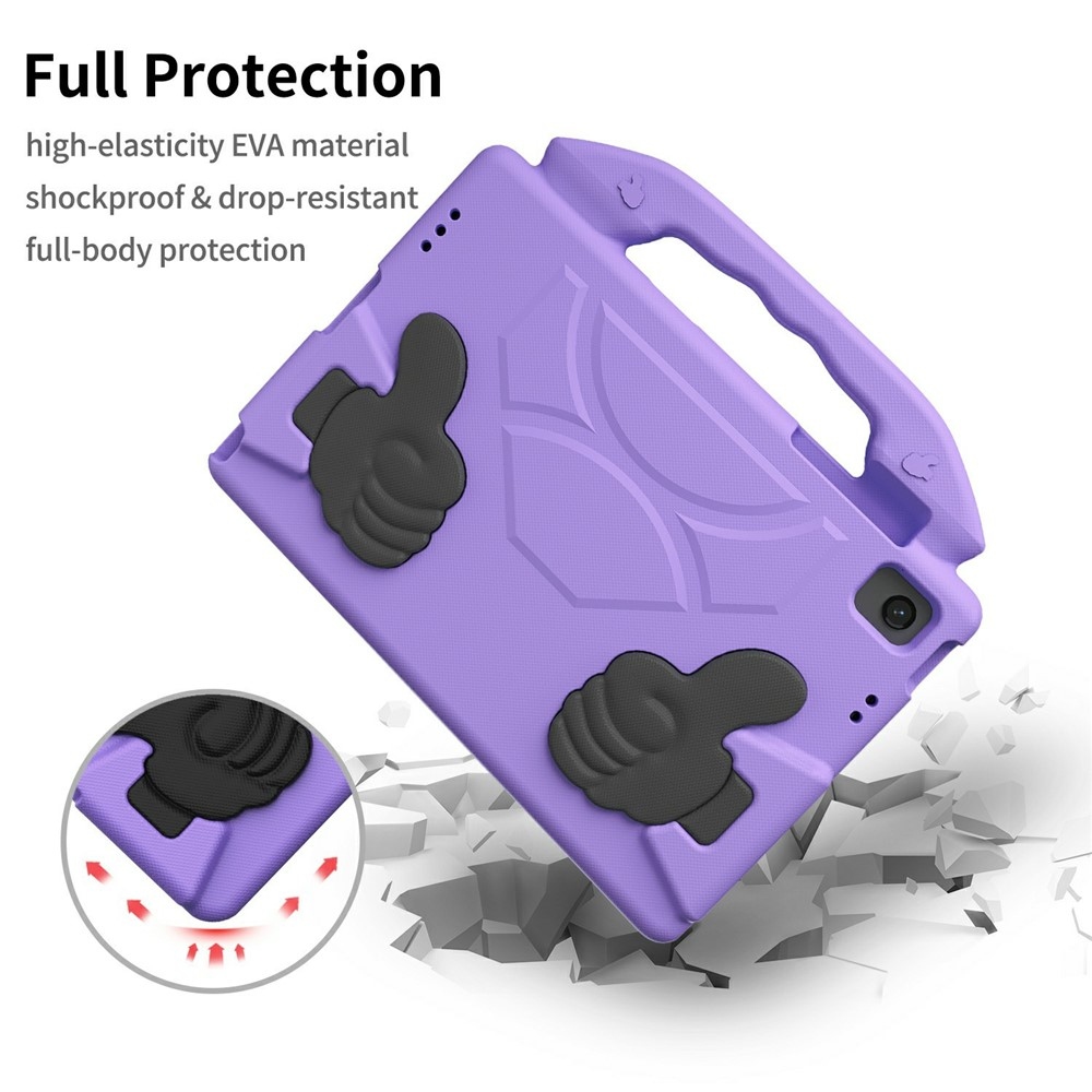 Thumb EVA odolné pouzdro s úchytem na tablet Samsung Galaxy Tab A11+/Tab A9+ - fialové