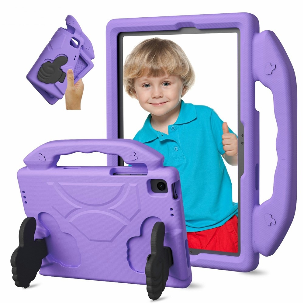 Thumb EVA odolné pouzdro s úchytem na tablet Samsung Galaxy Tab A11+/Tab A9+ - fialové