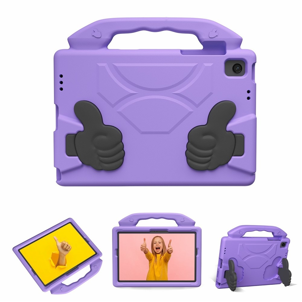 Thumb EVA odolné pouzdro s úchytem na tablet Samsung Galaxy Tab A11+/Tab A9+ - fialové