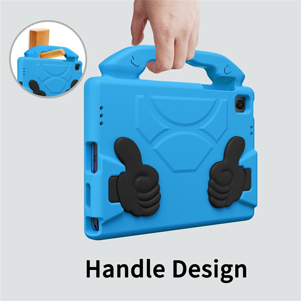 Thumb EVA odolné pouzdro s úchytem na tablet Samsung Galaxy Tab A11+/Tab A9+ - modré