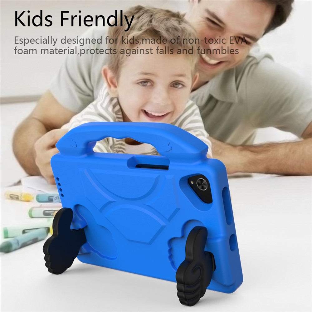 Thumb EVA odolné pouzdro s úchytem na tablet Samsung Galaxy Tab A11/Tab A9 - modré