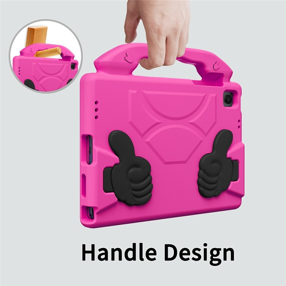 Thumb EVA odolné pouzdro s úchytem na tablet Samsung Galaxy Tab A11+/Tab A9+ - rose