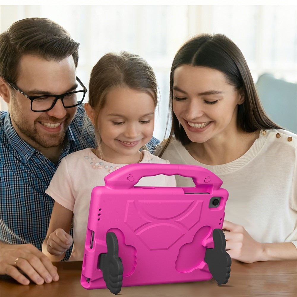 Thumb EVA odolné pouzdro s úchytem na tablet Samsung Galaxy Tab A11+/Tab A9+ - rose