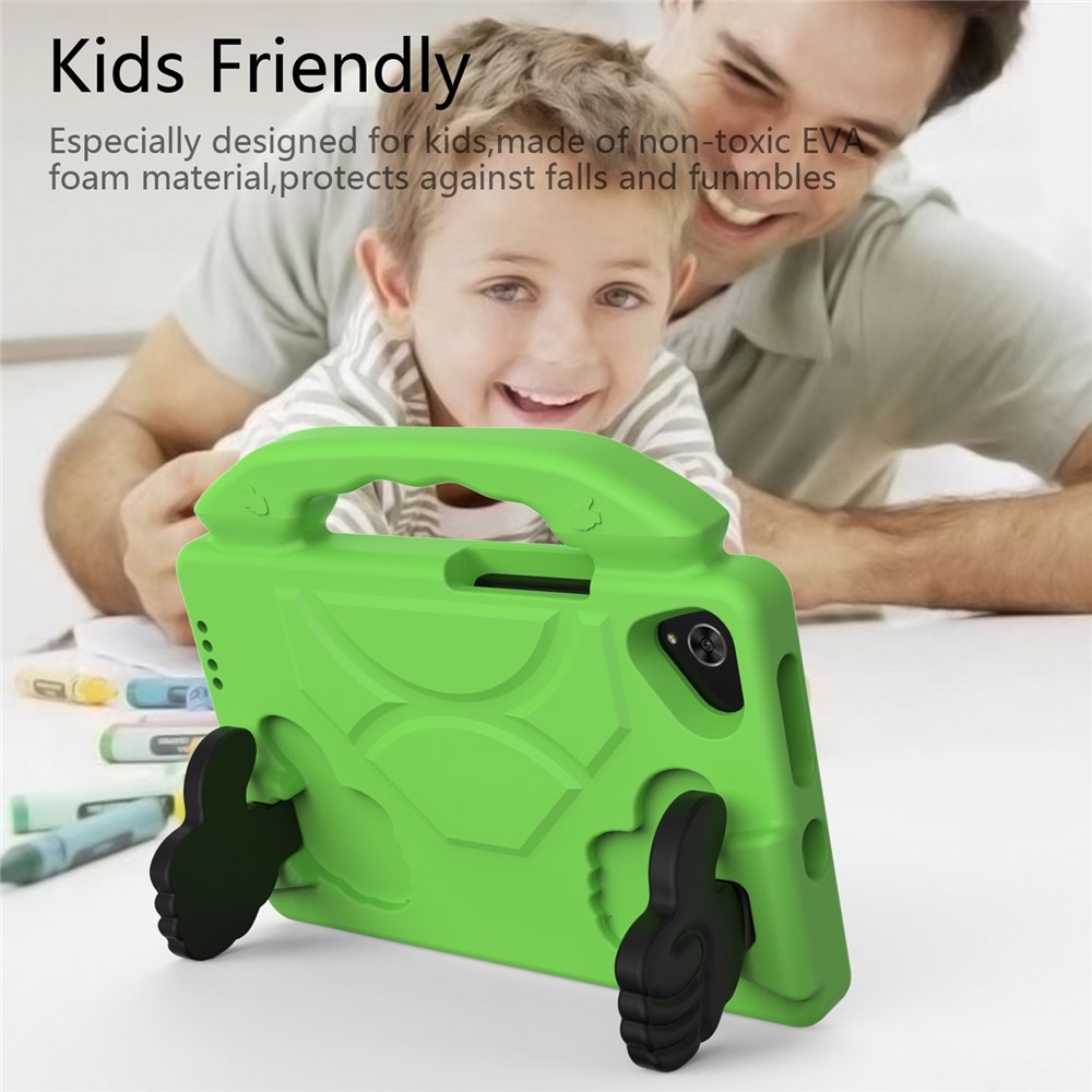 Thumb EVA odolné pouzdro s úchytem na tablet Samsung Galaxy Tab A11/Tab A9 - zelené