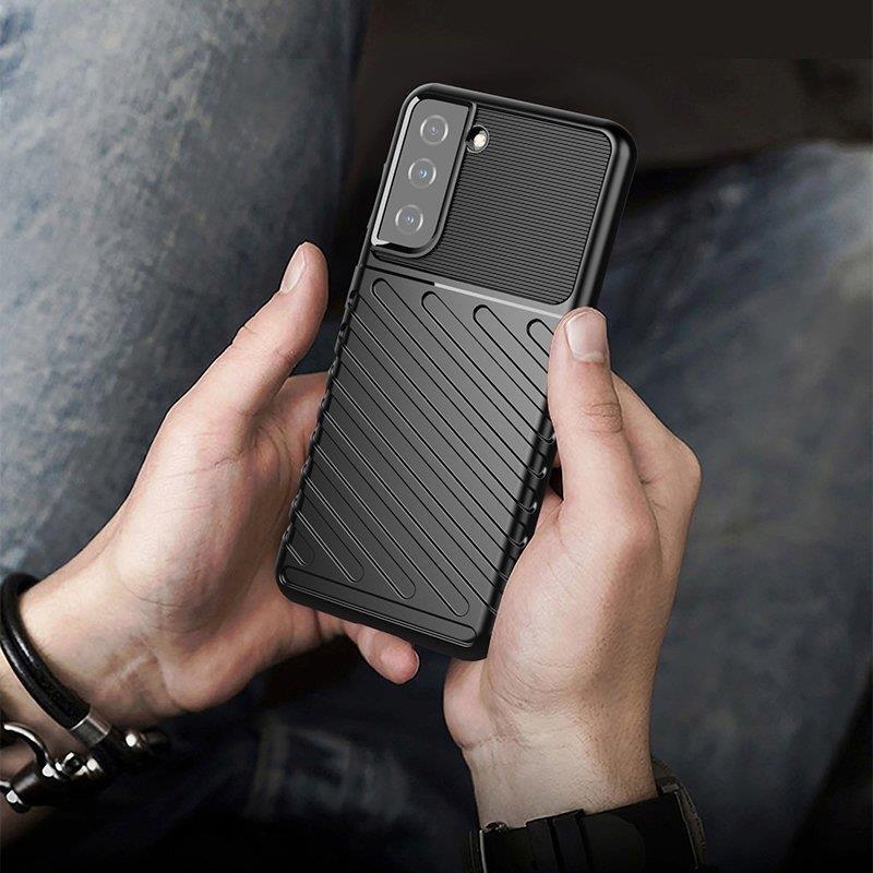 Thunder odolný gelový obal na Samsung Galaxy A14 4G/5G - modrý