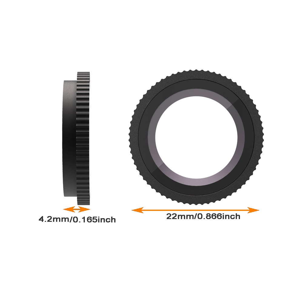 Hliníkový ochranný kryt objektivu s tvrzeným sklem pro Insta360 GO Ultra