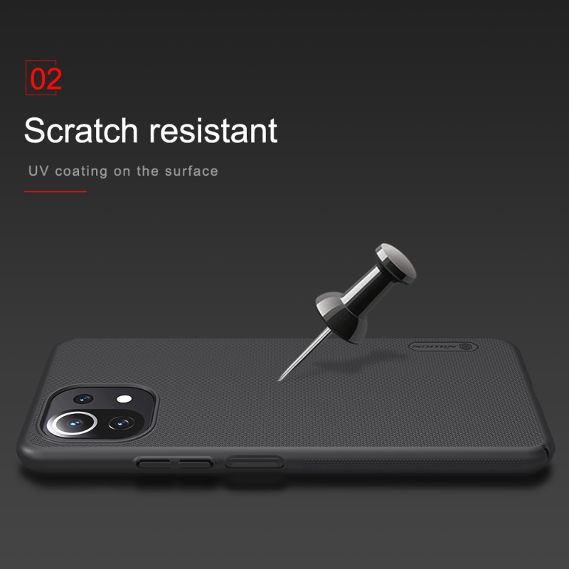 Nillkin Super Frosted Zadní Kryt pro Xiaomi Mi 11 Lite 4G/5G/5G NE Black