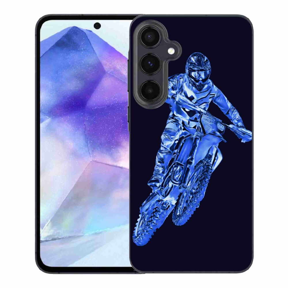 Gelový kryt mmCase na Samsung Galaxy A55 5G - motocross 1