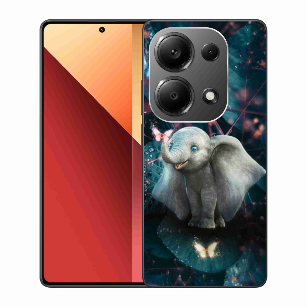 Gelový kryt mmCase na Xiaomi Redmi Note 13 Pro 4G/Poco M6 Pro - roztomilý slon