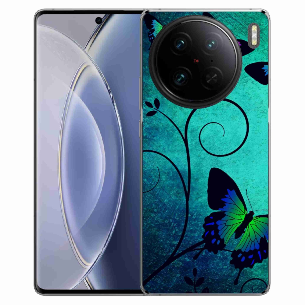 Gelový kryt mmCase na Vivo X90 Pro - barevní motýli