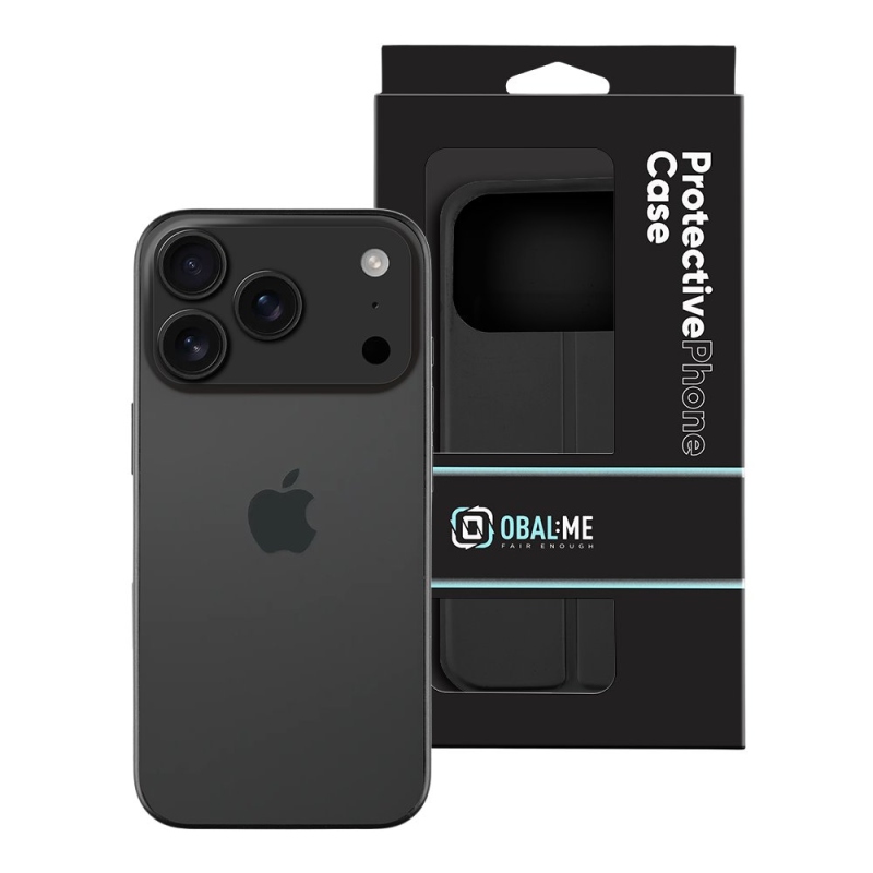 OBAL:ME SmoothTouch Pouzdro pro Apple iPhone 17 Pro Black