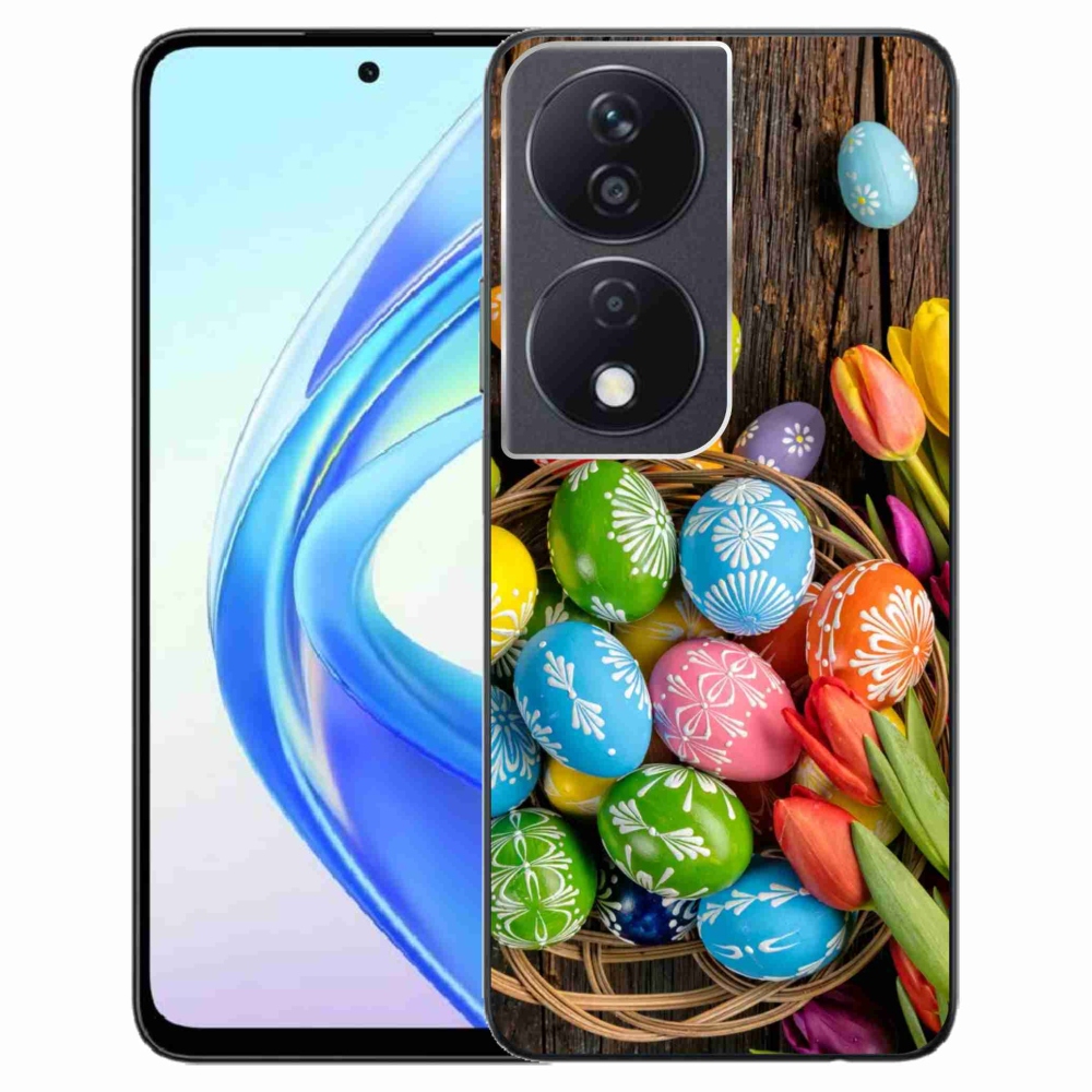 Gelový kryt mmCase na Honor X7b/Honor 90 Smart - velikonoční vajíčka