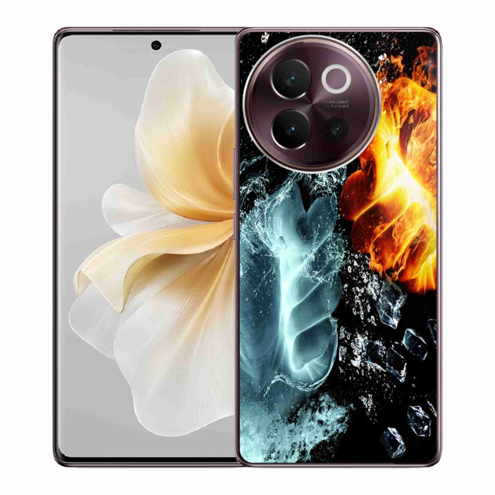 Gelový kryt mmCase na Vivo V40 Lite 5G - voda a oheň