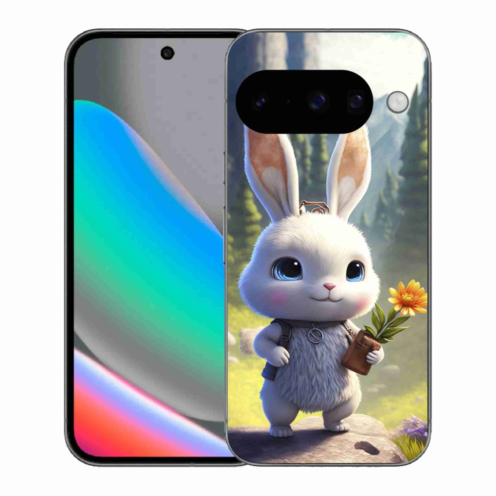 Gelový kryt mmCase na Google Pixel 10 - roztomilý králíček