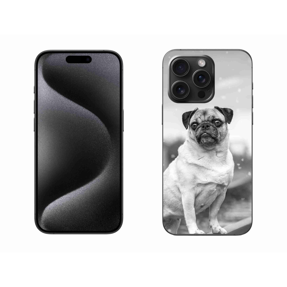 Gelový obal mmCase na iPhone 15 Pro Max - mops
