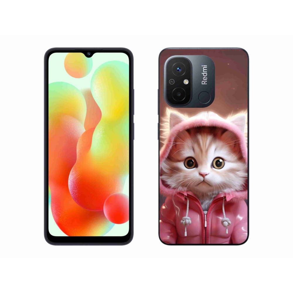 Gelový kryt mmCase na Xiaomi Redmi 12C - roztomilé kotě 3