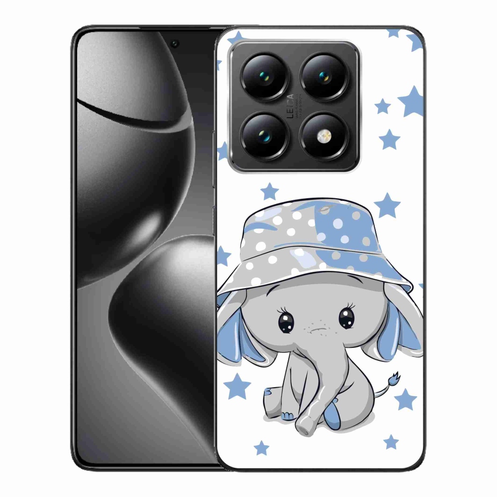 Gelový kryt mmCase na Xiaomi 14T - modrý slon