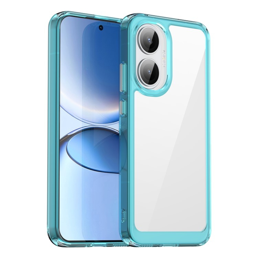 Gelový obal s pevnými zády na Xiaomi Poco F7 5G - světlemodrý