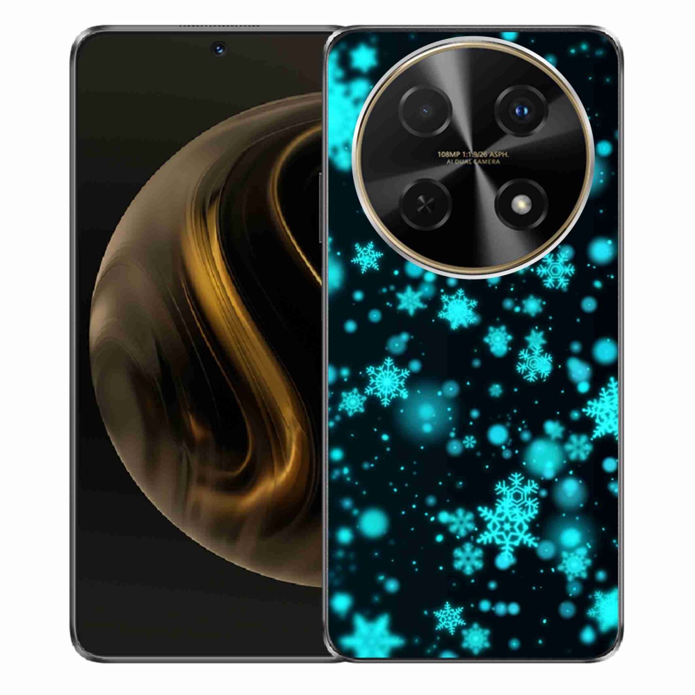 Gelový kryt mmCase na Huawei Nova 12i - sněhové vločky 1
