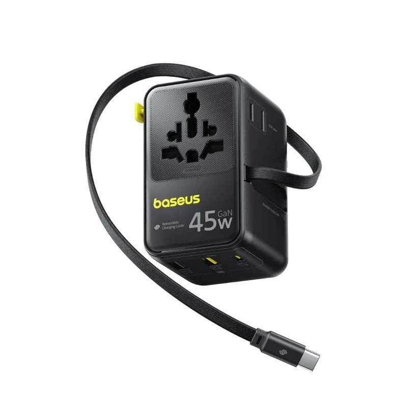 Baseus PicoGo AG11 Fast Universal 45W Cestovní Nabíječka Cosmic Black