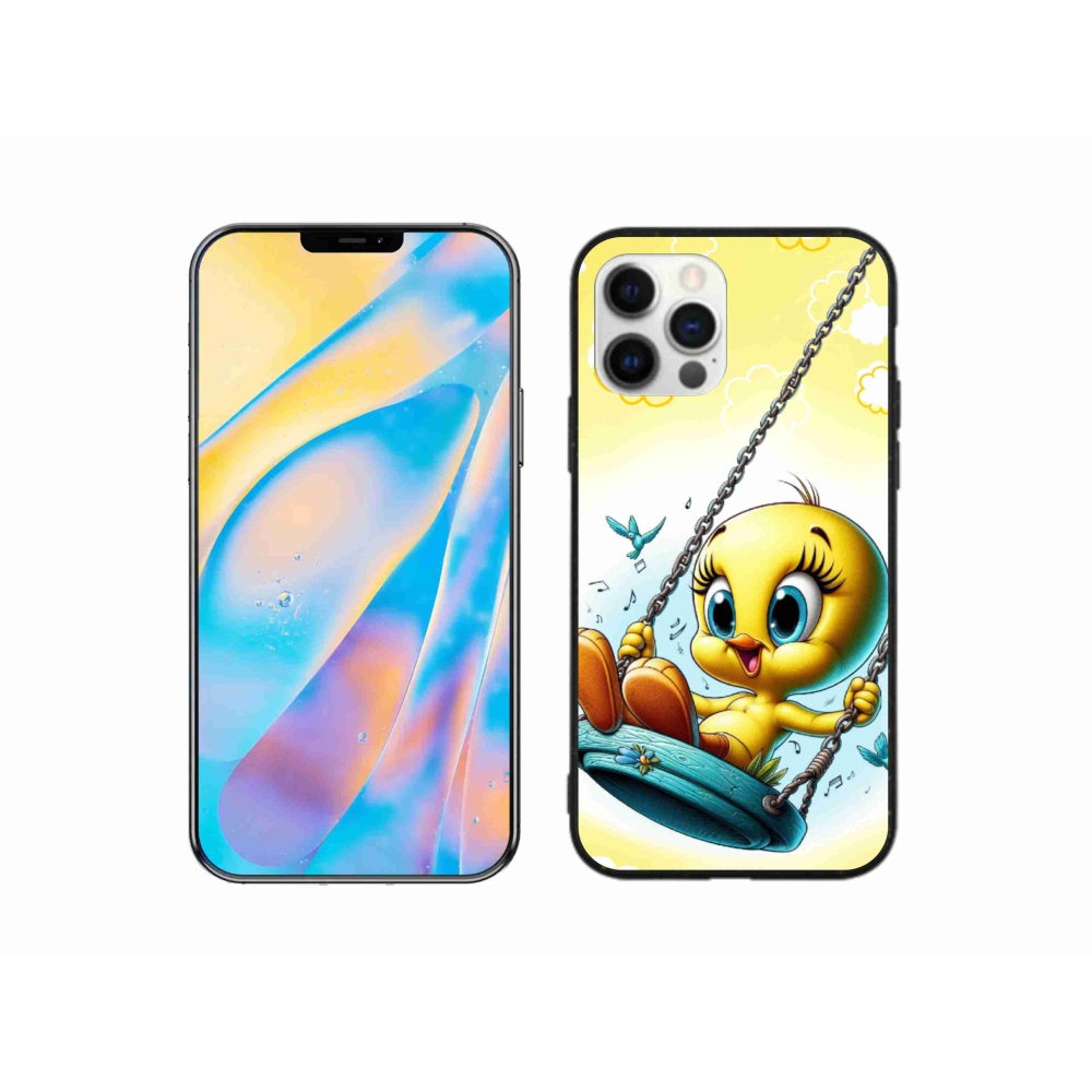 Gelový kryt mmCase na iPhone 12 - tweety