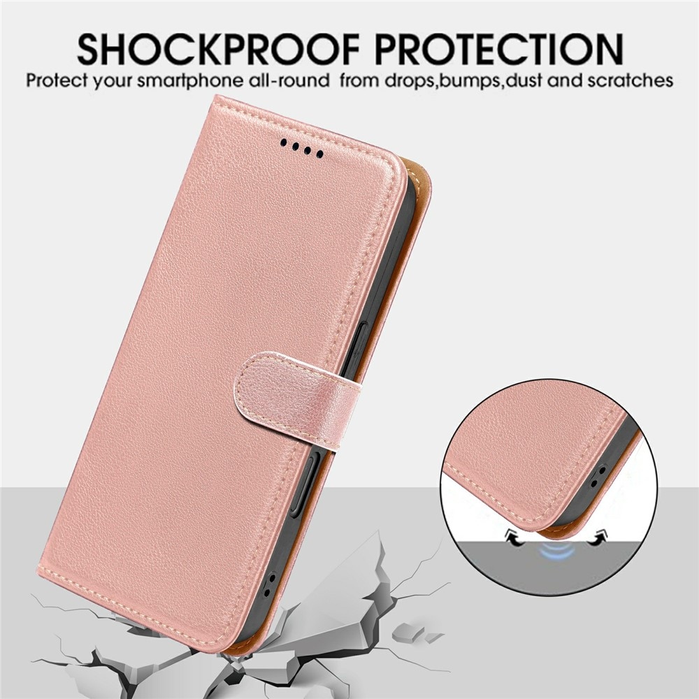 Clasp knížkové pouzdro na Xiaomi Redmi 15 5G - růžovozlaté