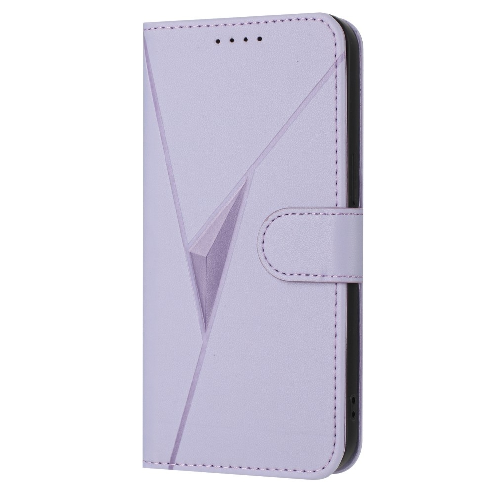 Triangles knížkové pouzdro na Vivo V50 Lite 4G/5G - světlefialové