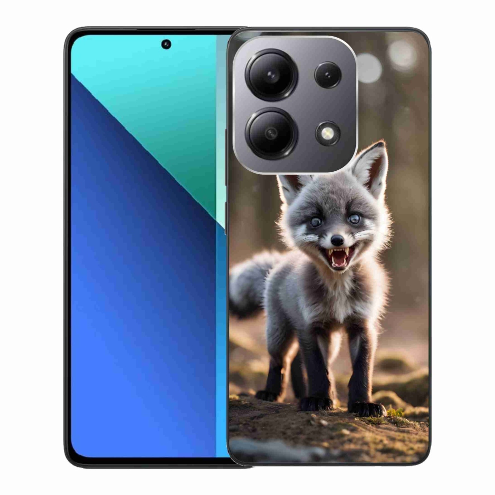 Gelový kryt mmCase na Xiaomi Redmi Note 13 - rozzuřená liška