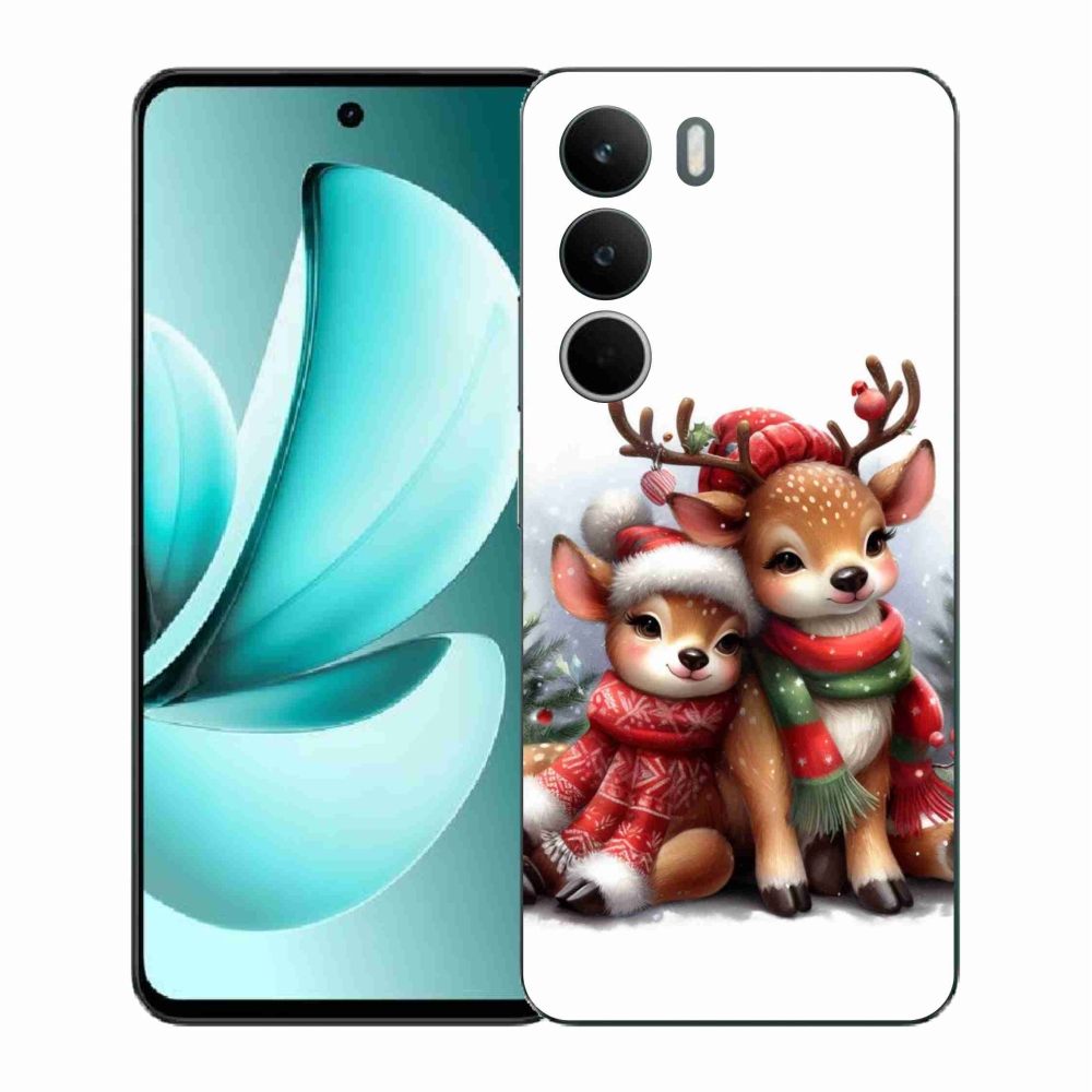Gelový kryt mmCase na Realme C71 - vánoční sobi