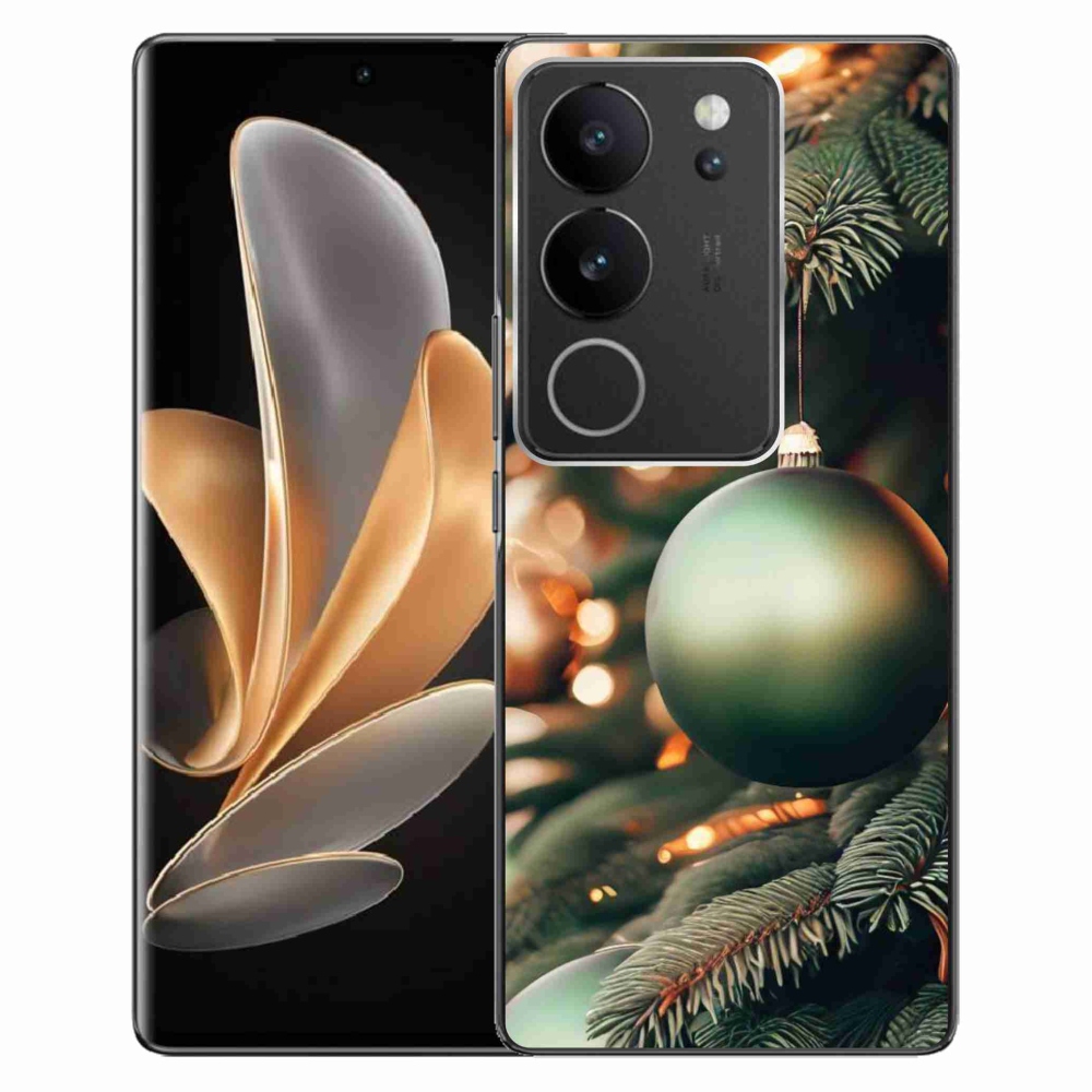 Gelový kryt mmCase na Vivo V29 5G - vánoční ozdoby 1