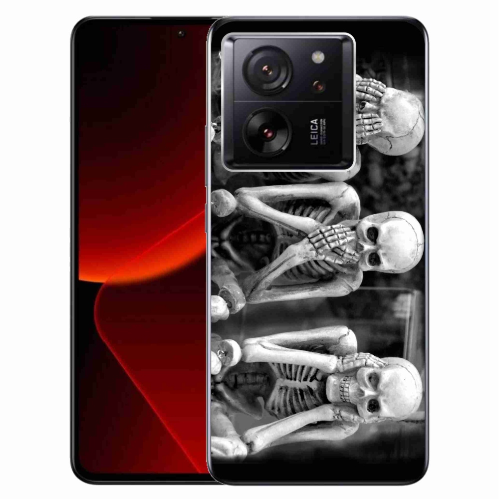 Gelový kryt mmCase na Xiaomi 13T/13T Pro - kostlivci