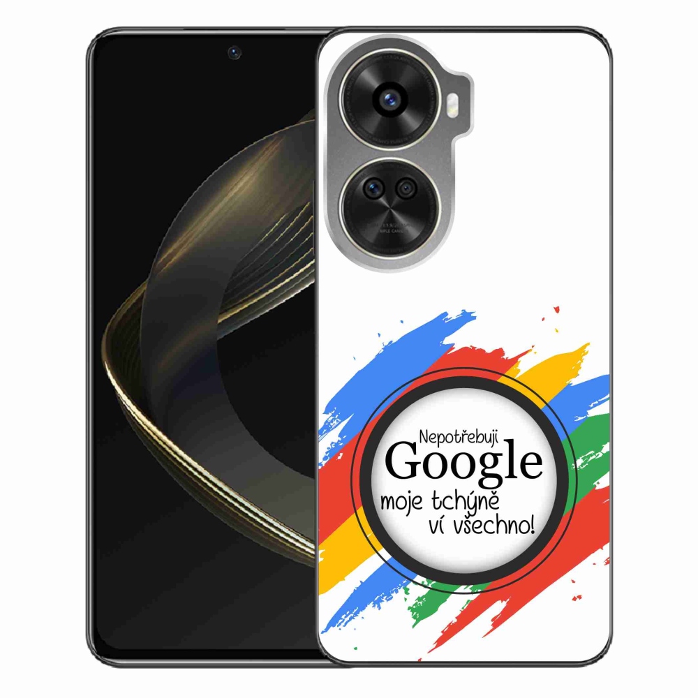 Gelový kryt mmCase na Huawei Nova 12 SE - tchýně ví všechno bílé pozadí