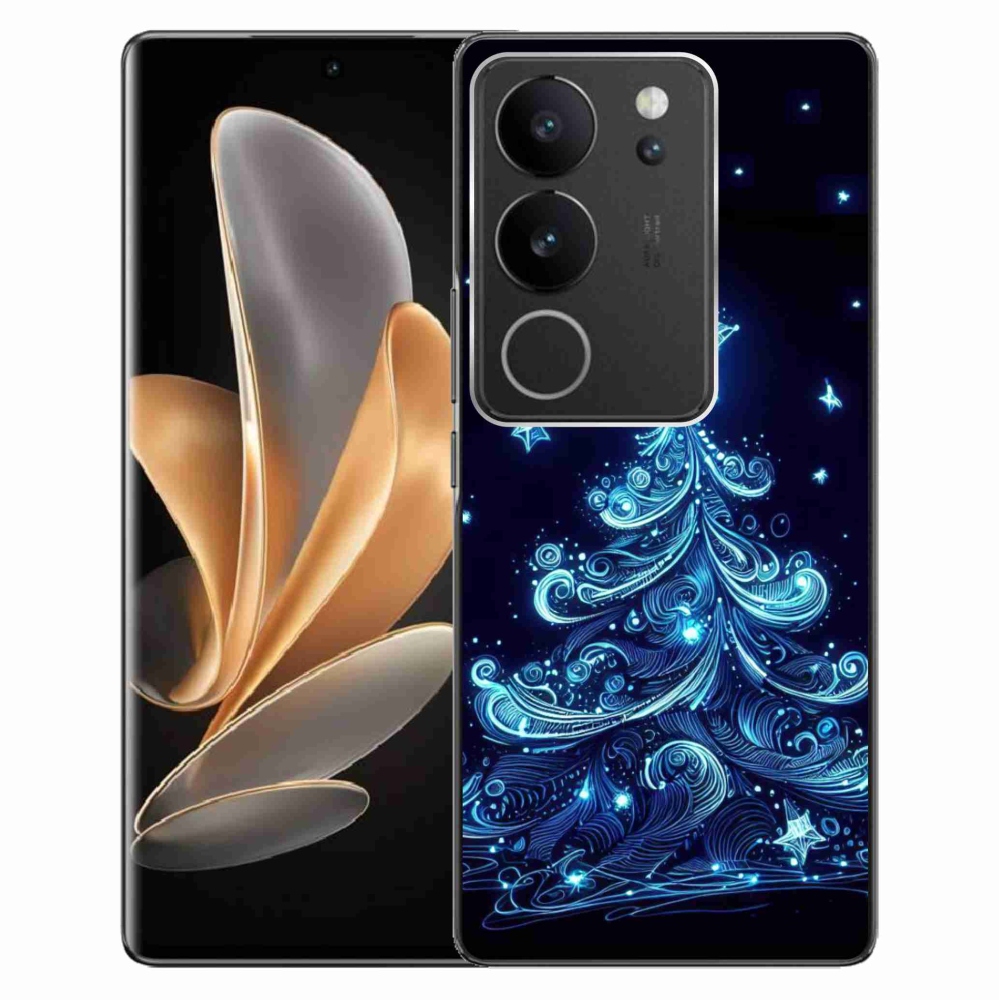 Gelový kryt mmCase na Vivo V29 5G - neonový vánoční stromek 4