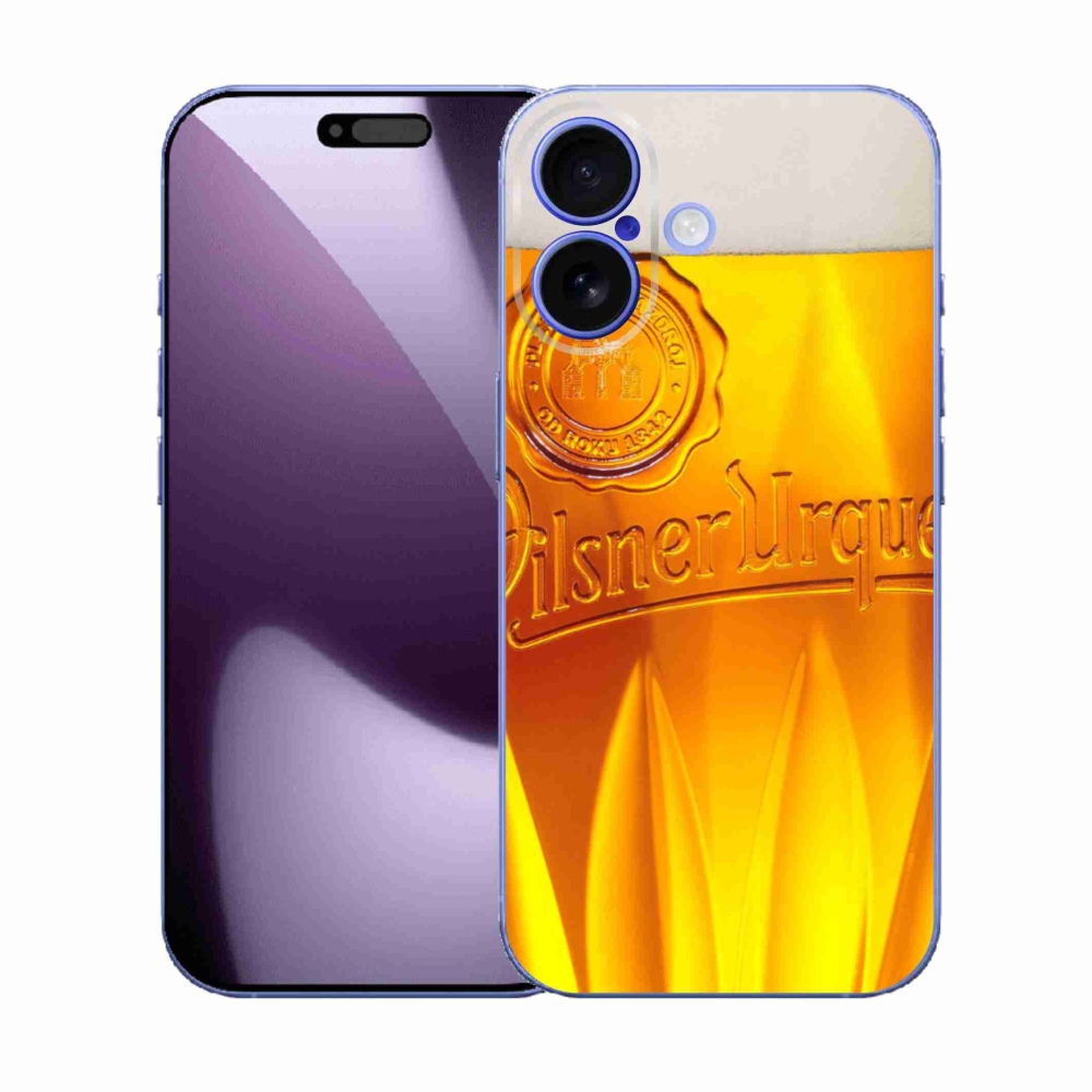 Gelový kryt mmCase na iPhone 17 - pivo