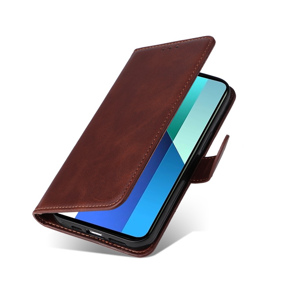 Wallet knížkové pouzdro na Xiaomi Redmi Note 13 - hnědé