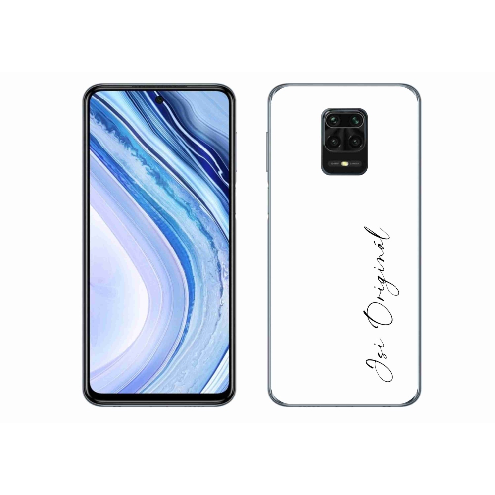 Gelový kryt mmCase na Xiaomi Redmi Note 9S - jsi originál bílé pozadí