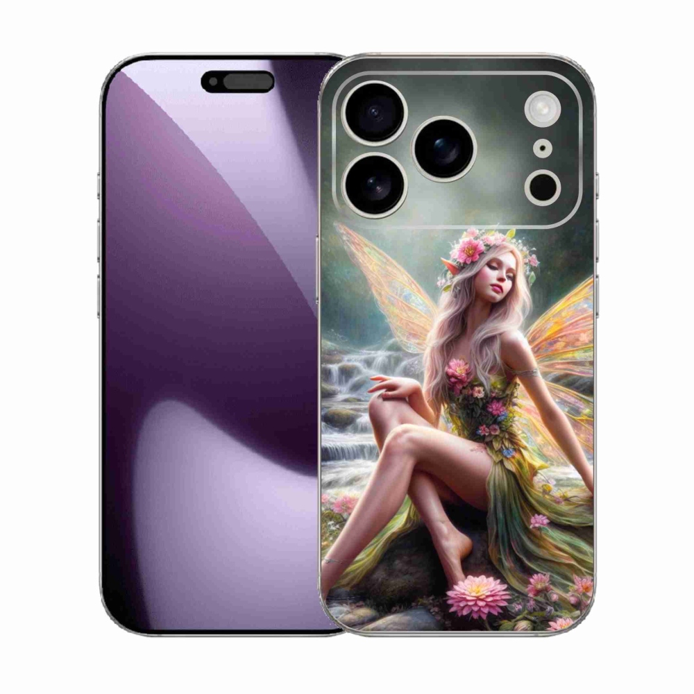Gelový kryt mmCase na iPhone 17 Pro - motýlí žena 1