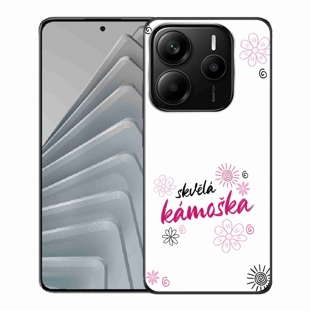 Gelový kryt mmCase na Xiaomi Redmi Note 14 5G - skvělá kámoška bílé pozadí